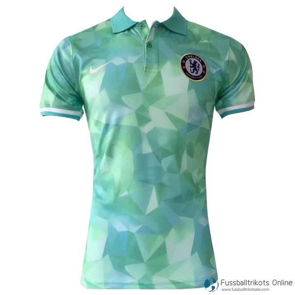 Chelsea Polo 2017-18 Grün Fussballtrikots Günstig